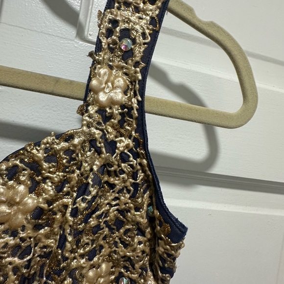 HOLT MIAMI Dress NWT $379 Arianna Navy Size M Ema Savahl Inspired Fairycore - Picture 4 of 10